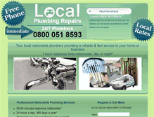 Tablet Screenshot of local-plumbers247.co.uk